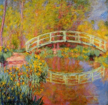 japon Lienzo - El puente japonés en Giverny Claude Monet Impresionismo Flores